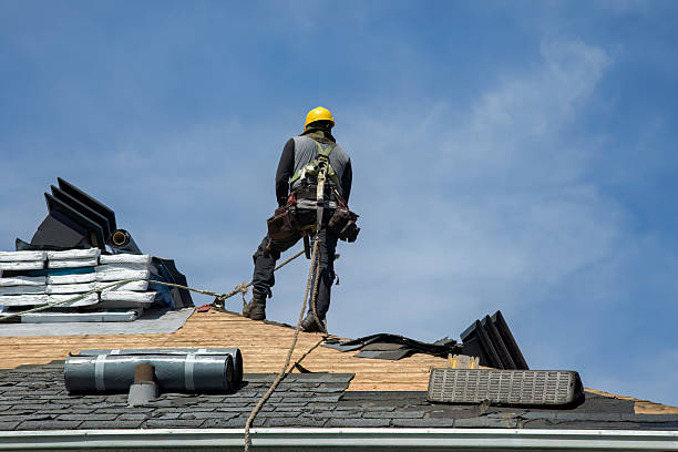 Professional Roof Repair technician working in Woolwich, ME
